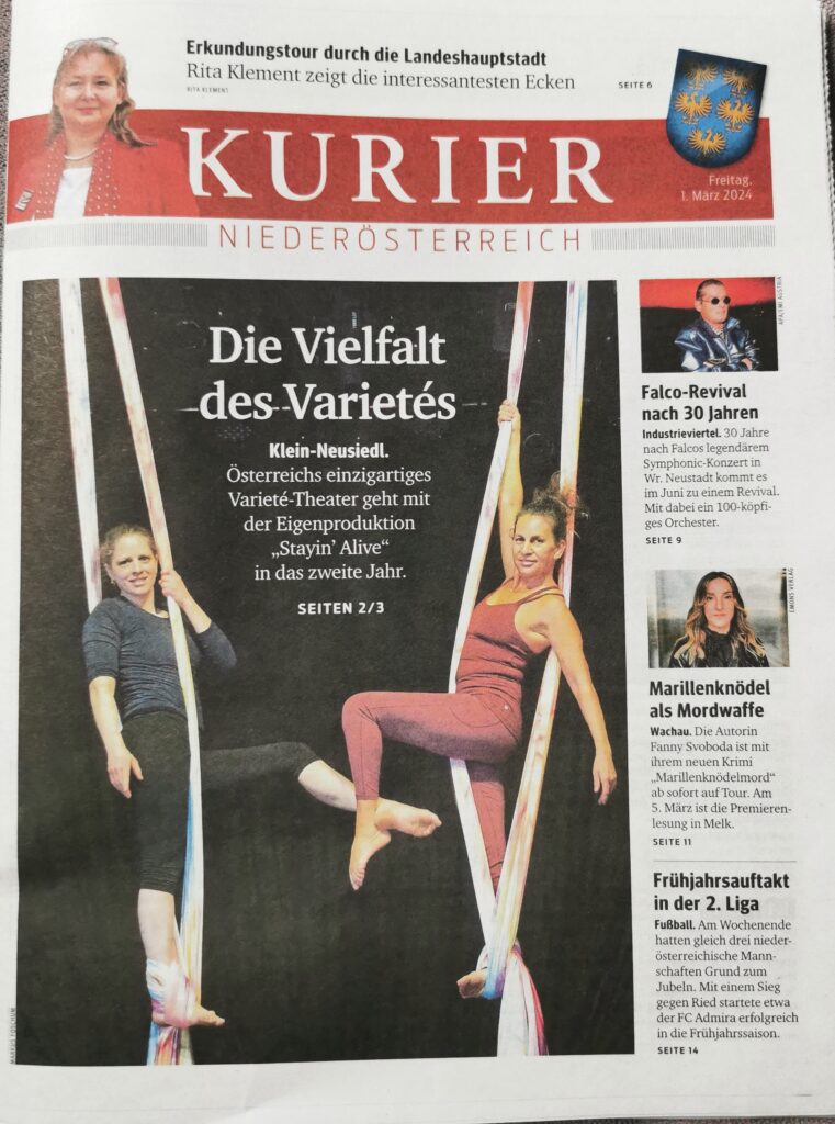 Kurier 1 05 24 mit Andrea A. Walter und Fanny Svoboda