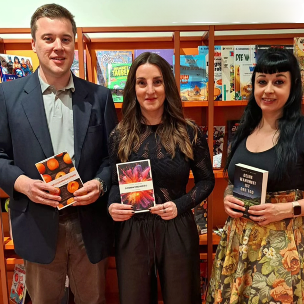 Andrea A. Walter liest wieder als Fanny Svoboda aud dem neuen Krimi Sonnwendmord. Diesmal in der Bibliothek Leoben